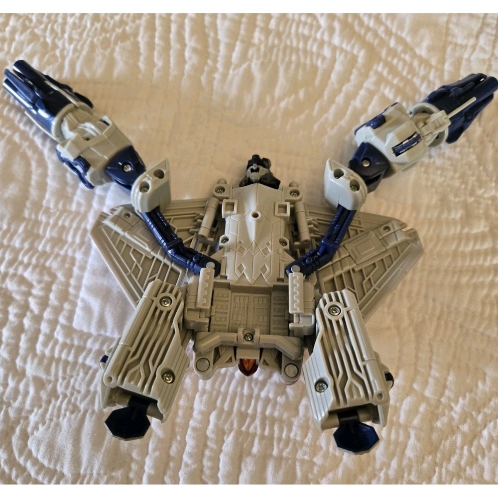 Hasbro Transformers Movie 2007 Starscream Decepticon Figure Plane Red Blue - Picture 6 of 7